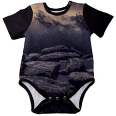 Stellar Dreamscape (ai&human) Baby Short Sleeve Bodysuit by dflcprintsclothing
