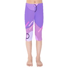 Colorful Labstract Wallpaper Theme Kids  Capri Leggings  by Apen