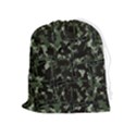 Hunting Motif Camouflage Pattern Print Bk Drawstring Pouch (XL) View1