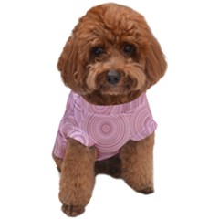 Pink Retro Texture With Circles, Retro Circles Background, Dog T-shirt by kyorashop23
