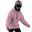 Pink Retro Texture With Circles, Retro Circles Background, Men s Ski and Snowboard Waterproof Breathable Jacket View3