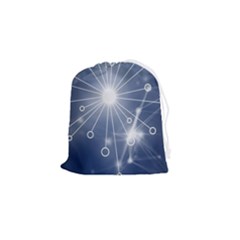 Network Technology Connection Drawstring Pouch (small) by anzea