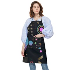 Colartive, Aesthetic, Amoled, Black, Colorful, Desenho Pocket Apron by kyorashop23