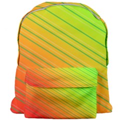 Orange Green Gradient Hunter Giant Full Print Backpack by Dutashop