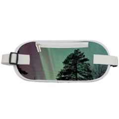 Silhouette Of Aurora Borealis Rounded Waist Pouch by Bedest