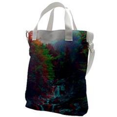 Foroest Nature Trippy Canvas Messenger Bag by Bedest