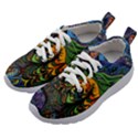 Psychedelic Digital Art Artwork Landscape Colorful Kids Athletic Shoes View2
