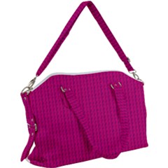 Purple Lego Texture Macro, Purple Dots Background Canvas Crossbody Bag by kyorashop23