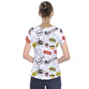 Pattern Seamless Texture Cartoon Short Sleeve Front Detail Top View2