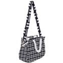 Frets Mosaic Pattern Geometric Rope Handles Shoulder Strap Bag View2