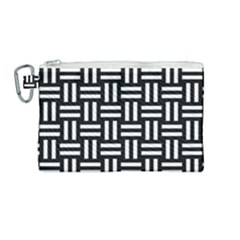 Frets Mosaic Pattern Geometric Canvas Cosmetic Bag (medium) by Bedest