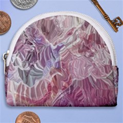 Hidden Heart Horseshoe Style Canvas Pouch by kaleidomarblingart