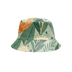 Leaves Pattern Flora Inside Out Bucket Hat (kids) by Salmanaz77