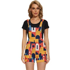 Abstract Pattern Design Short Overalls by Salmanaz77