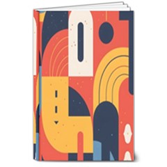 Abstract Pattern Design 8  X 10  Hardcover Notebook by Salmanaz77