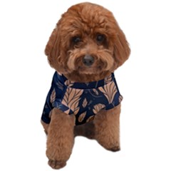 Background Pattern Leaves Texture Dog T-shirt by Salmanaz77