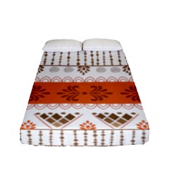 Ethnic Traditional Seamless Pattern Fitted Sheet (full/ Double Size) by Bedest