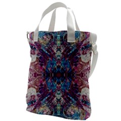 Abstract Symmetry Canvas Messenger Bag by kaleidomarblingart
