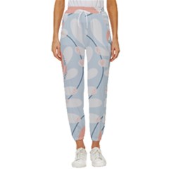 Pattern Plants Leaves Nature Women s Cropped Drawstring Pants by Bedest