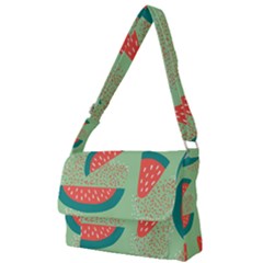 Watermelon Dots Summer Pattern Full Print Messenger Bag (l) by Bedest