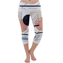 Abstract Architecture Capri Yoga Leggings by Bedest