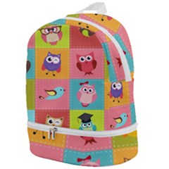 Owls Pattern, Abstract, Art, Desenho Zip Bottom Backpack by kyorashop23