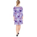 Boo crew halloween season Quarter Sleeve Front Wrap Dress View2