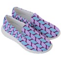 Purple Blue Pattern Men s Lightweight Slip Ons View3