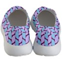 Purple Blue Pattern Men s Lightweight Slip Ons View4