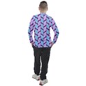Purple Blue Pattern Men s Pique Long Sleeve T-Shirt View2