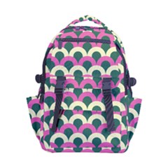 Green Yellow Pattern Carry-on Double Buckle Travel Backpack by ytdream