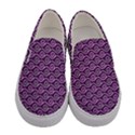 Violet White Pattern Women s Canvas Slip Ons View1