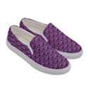 Violet White Pattern Women s Canvas Slip Ons View3