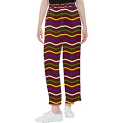 Multicolor Wave Pattern Women s Pants  by ytdream