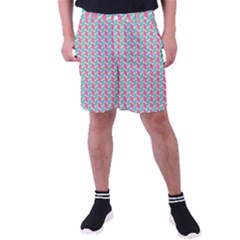 Yellow Blue Pattern Men s Pocket Shorts by ytdream