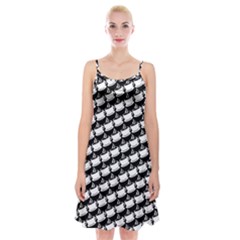 Stylish Coffee Cup Pattern Spaghetti Strap Velvet Dress by ExtraAwesomeSauce