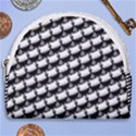 Stylish Coffee Cup Pattern Horseshoe Style Canvas Pouch View1