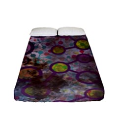 Abstract Molecular Space Art Fitted Sheet (full/ Double Size) by ExtraAwesomeSauce