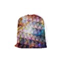 Cosmic Owls Pattern Drawstring Pouch (Medium) View1