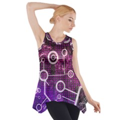Cosmic Network Geometric Art Side Drop Tank Tunic by ExtraAwesomeSauce
