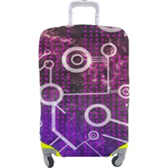 Cosmic Network Geometric Art Luggage Cover (large) by ExtraAwesomeSauce
