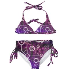 Cosmic Network Geometric Art Kids  Classic Bikini Set by ExtraAwesomeSauce