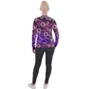 Cosmic Network Geometric Art Velvet Zip Up Jacket View2