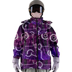 Cosmic Network Geometric Art Women s Zip Ski And Snowboard Waterproof Breathable Jacket by ExtraAwesomeSauce