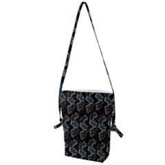 Multicolored Dna Strand Art Folding Shoulder Bag by ExtraAwesomeSauce