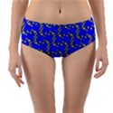 Eye of Horus Pattern Reversible Mid-Waist Bikini Bottoms View3