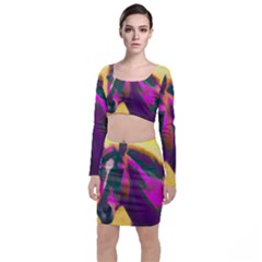 Vibrant Abstract Equine Art Top And Skirt Sets by ExtraAwesomeSauce
