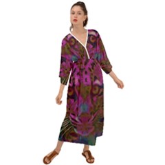 Pink And Purple Leopard Grecian Style  Maxi Dress by ExtraAwesomeSauce