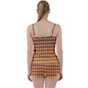 Gradient Lion Head Pattern Tie Front Two Piece Tankini View2