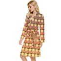 Gradient Lion Head Pattern Long Sleeve Velvet Robe View2